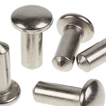 מסמרות ראש מוצקות עם כיפת פלדה